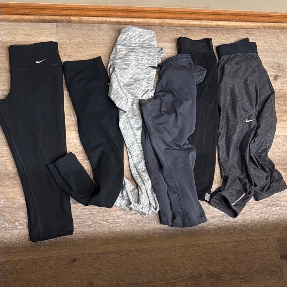 😬SOLD😬Nike Pink Adidas Fabletics Leggings Bundle